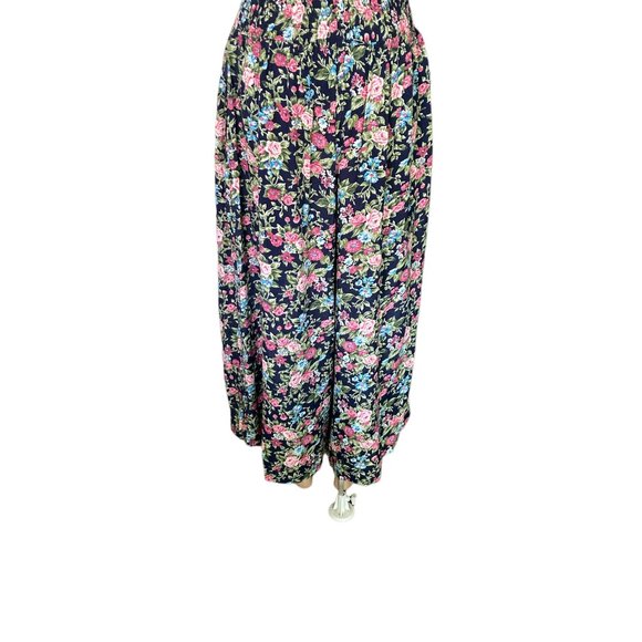 Vintage Athentico Forenza Wide Leg Floral Cropped Pants Size L - Picture 3 of 10
